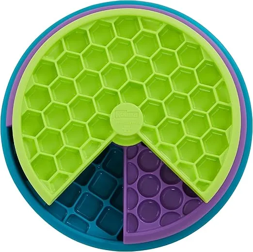 Outward Hound by Nina Ottosson Lickin' Layers Dog Puzzle Feeder, Level 2 Enrichment Dog Toy, Multicolored