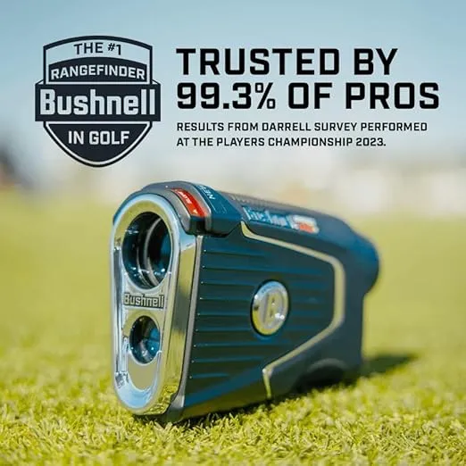 Bushnell PRO X3 / Pro X3+ (Plus) Advanced Laser Golf Rangefinder with Included Carrying Case, Carabiner, Lens Cloth, and Selected Wearable4U Bundle