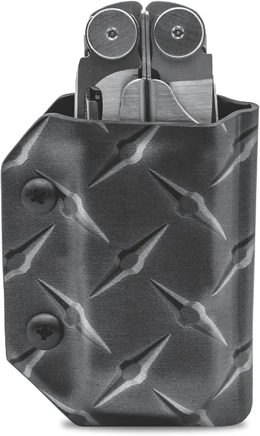 Clip & Carry Kydex Multitool Sheath for LEATHERMAN Wave & Wave + Plus - Made in USA - Multi Tool Sheath Holder Cover Belt Pocket Holster - Multi-Tool not Included