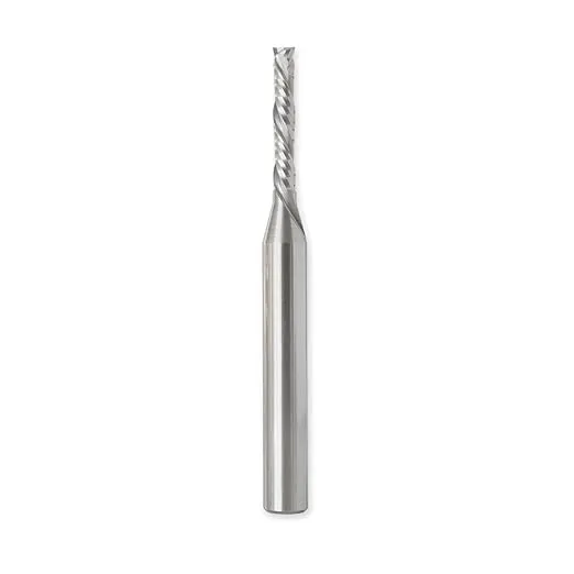 1/8 Diameter, Compression Cut Bit, 1/4 in Dia Shank, 3/4 inch Cut Length, Solid Carbide, Spiral Endmill, CNC Router Bits