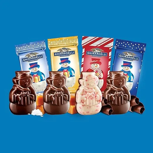 GHIRARDELLI Holiday Chocolate Snowmen Assortment, 15 Oz Bag