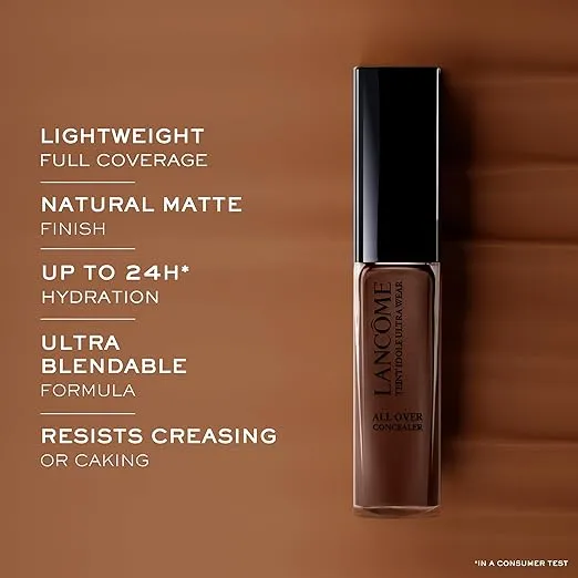 Lancôme Teint Idole Ultra Wear All Over Full Coverage Concealer - Natural Matte Finish & Lightweight Under Eye Concealer - Up To 24H Wear