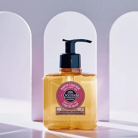 L'OCCITANE Shea Hands &-Body Liquid Soap: Refreshing Citrusy Aroma, Relaxing Lavender, Delicate Rose, Cleanse, Infused With Softening and Moisturizing Shea Extract, Artisanal Soap, 16.9 Fl. Oz