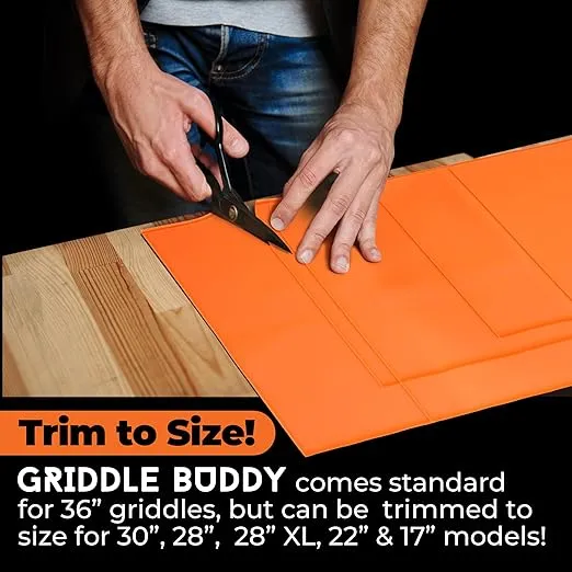 Silicone Griddle Mat by Griddle Buddy for Blackstone Griddles 36", 30", 28", 22" & 17", Heavy Duty Food Grade Mat, Protect from Rodents, Insects, Debris, Rust, All Season Cooking Cover