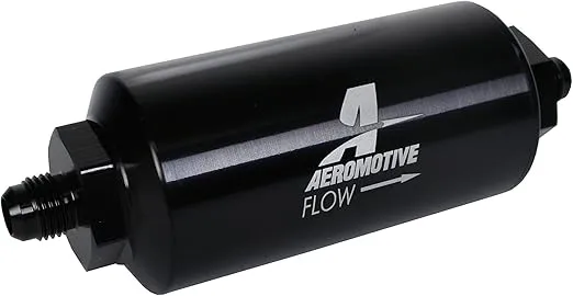 Aeromotive 12348 Filter, In-Line, 40-Micron Stainless Mesh Element, 2" OD