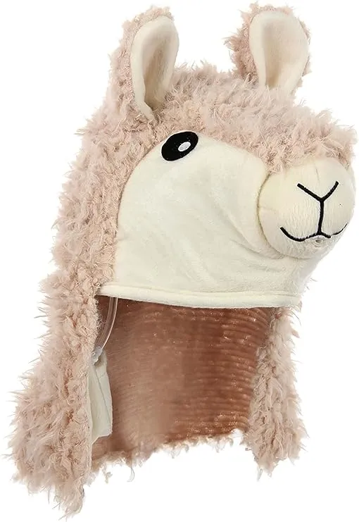 Adult Spitting Llama Sprazy Costume Hat - Foam and Velour Hat with Water Spraying Feature