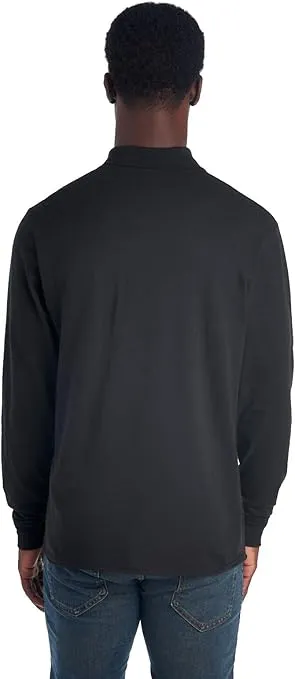 Jerzees Men's Long Sleeve Polo Shirts, SpotShield Stain Resistant, Sizes S-2X