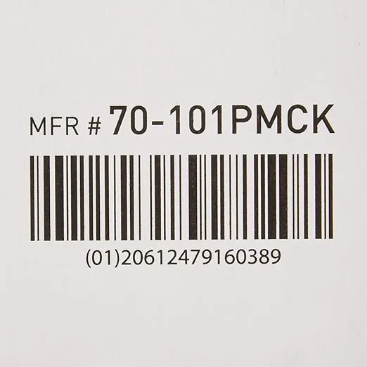 McKesson Premium Microscope Slides, Plain, Float Glass, Beveled Edges, 25 mm x 75 mm x 1 mm, 1440 Count