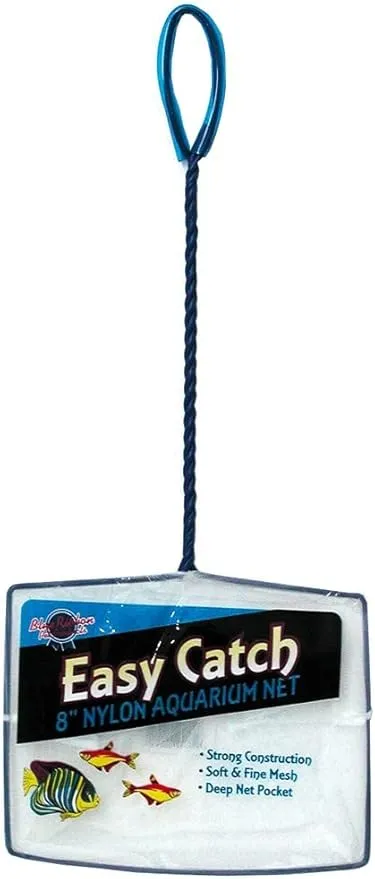 Blue Ribbon Easy Catch Fine Mesh Nylon Aquarium Net | Measures 8.25" X 18.25" X 0.5"