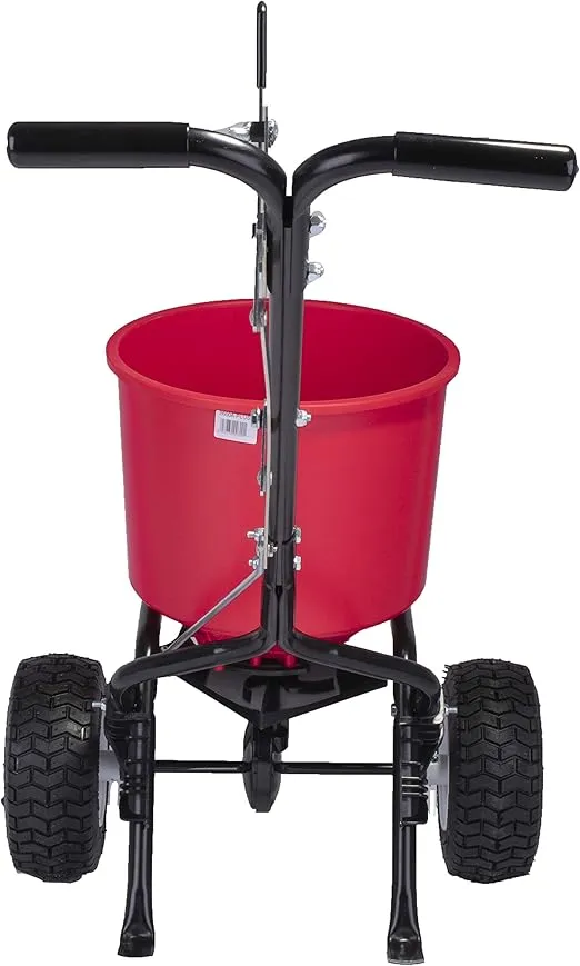 EarthWay 2600A-Plus 40 LB (18 KG) Walk-Behind Broadcast Fertilizer Spreader, Garden Seeder, Salt Spreader w/9-Inch Pneumatic Wheels, Made in America