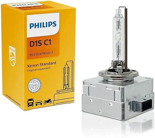 Philips D1S Standard Authentic Xenon HID Headlight Bulb, 1 Pack (85415C1)