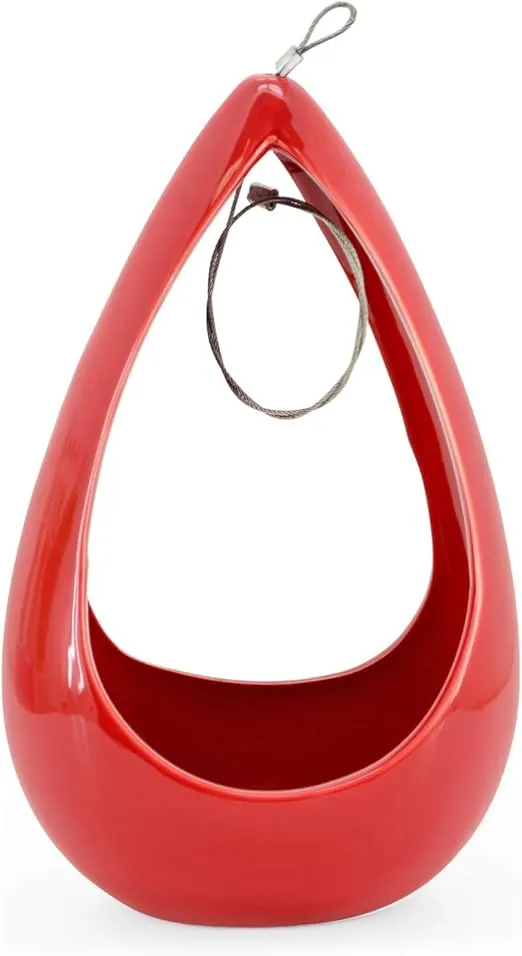 Arcadia Garden Products AP05RD Arcadia Air Planter, Teardrop Style, Red