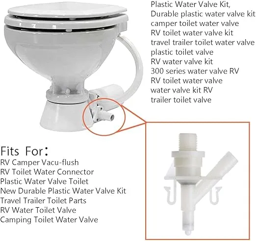 385311641 Water Valve Kit for 300 310 320 Series Pedal Flush Sealand Marine Toilet