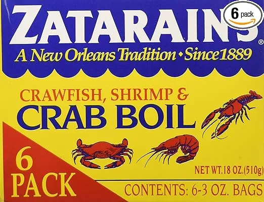 Zatarain's Crab Boil Six 3oz Bags