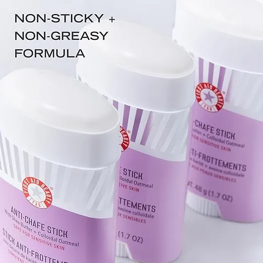First Aid Beauty Anti Chafe Stick with Shea Butter + Colloidal Oatmeal – Chafe Guard Keeps Skin Comfortable for 10K Steps