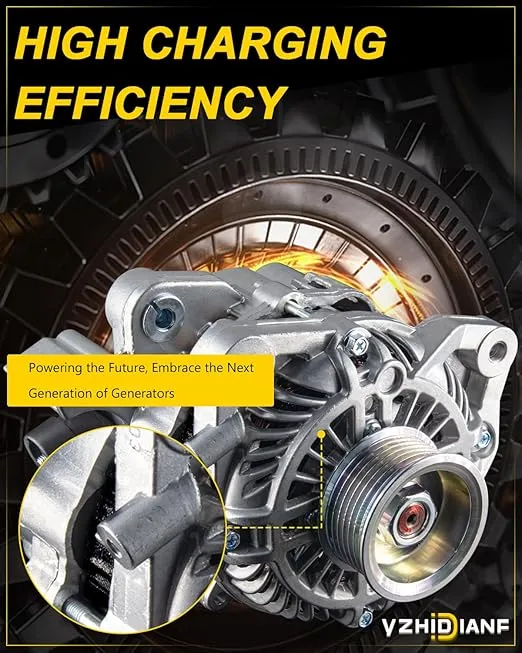 31100-RNA-A01 Stable Output Alternator for:-HONDA Civic 2006 2007 2008 2009 2010 2011 1.8L L4 Automotive Replacement Alternators Car Alternator 12V 80Amp Replace 11176N, 400-48050