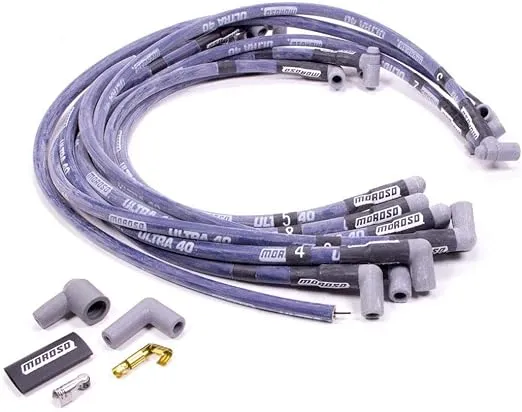 Moroso 73602 Ultra 40 Spark Plug Wire Set SBC 90 HEI