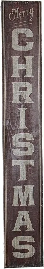 Worth Imports Christmas Wood Sign, Red