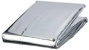 ASA TECHMED Emergency Mylar Thermal Blankets Bulk, Space Blanket Survival kit Camping Blanket, First Aid Kit for Outdoors, Survival, Hiking, Natural Disasters, First Aid, Marathons. 3 Pcs