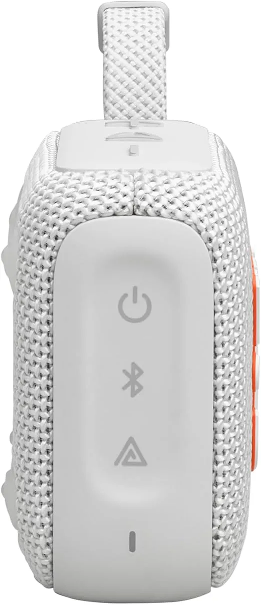 JBL Go 4 - Ultra-Portable, Waterproof and Dustproof Bluetooth Speaker, Big Pro Sound with Punchy bass, 7-Hour Built-in Battery, Made in Part with Recycled Materials (White)
