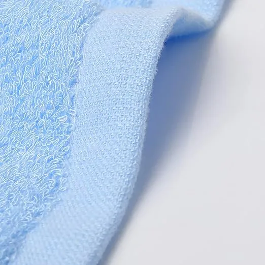 Yoofoss Luxury Washcloths Towel Set 10 Pack Baby Wash Cloth for Bathroom-Hotel-Spa-Kitchen Multi-Purpose Fingertip Towels & Face Cloths - Blue