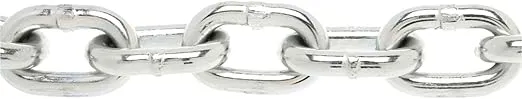 Campbell 0143326 System 3 Grade 30 Low Carbon Steel Proof Coil Chain, Zinc plated, 3/16" Trade, 0.21" Diameter, 800 lbs Load Capacity, 150 Feet Square Pail (T0143326)