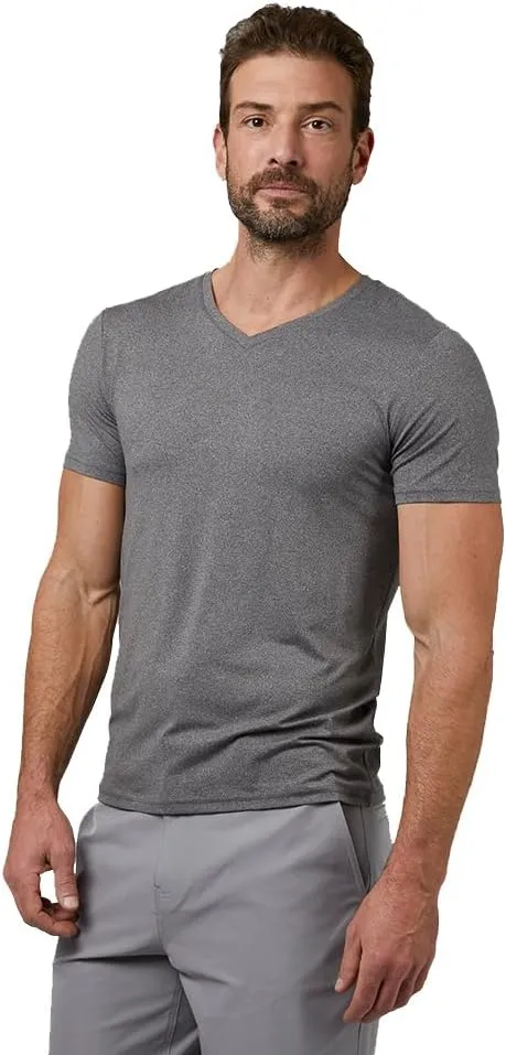 32 DEGREEES Men's Cool Classic Vneck T-Shirt | Anti-Odor | 4-Way Stretch | Moisture Wicking