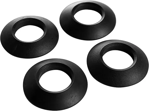 Pelican Set of 4 Universal Kayak Paddle Drip Rings - Perfect for Kayak and Canoe Paddles - Set of 4 - Black