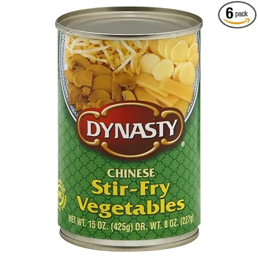 Dynasty Stir Fry Vegetables, Vegan, 15 Ounces (Pack Of 6)