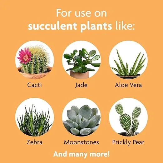 Miracle-Gro Succulent Plant Food, Liquid Plant Food for All Indoor Succulents, Cacti, Jade Plants, Aloe Vera and More, 8 oz.