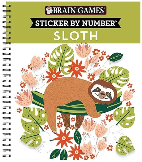 Brain Games - Sticker by Number: Sloth