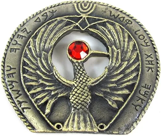 thecostumebase Indiana Jones Staff of Ra Headpiece Medallion Antique Gold
