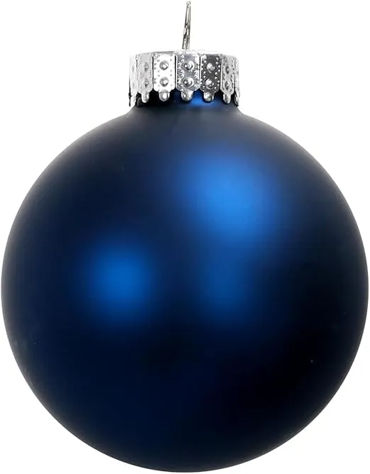 Ashland 8 Pack 2.5" Matte Glass Ball Ornaments Christmas Ornaments