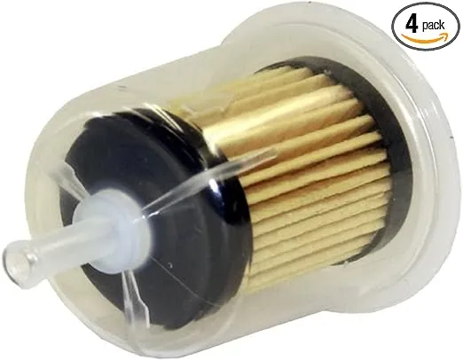 Wix 33001 (1/4") In-line Fuel Filter, Pack of 4
