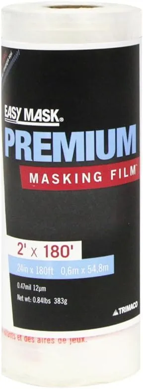 Trimaco 42480 Easy Masking Film, 180 Ft L W, 0.5 Mil T, 24" x 180'