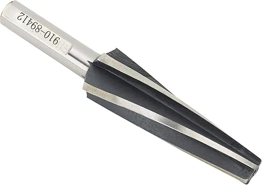 Tapered Ball Joint Reamer, 10 Degree, High-Speed Steel, For Fitting Ball Joints and Tie Rod Ends, 1/2" Shank, 2" Per Foot Taper, Durable Tool for Milling Machine, Drill Press, Hand Drill