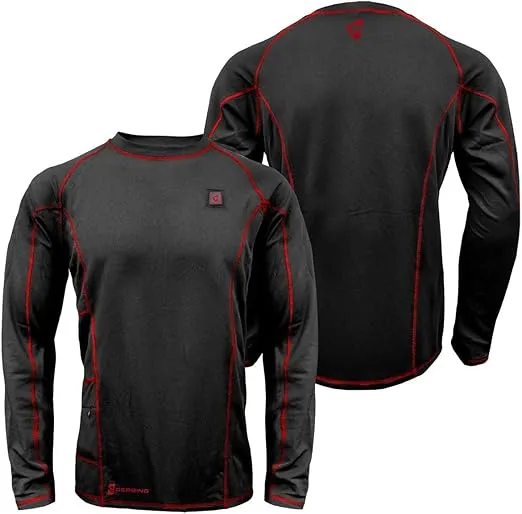 Gerbing 7V Battery Heated Shirt for Men Electric Heating Base Layer for Winter Outdoor Motorcycling Hunting Camping Ski