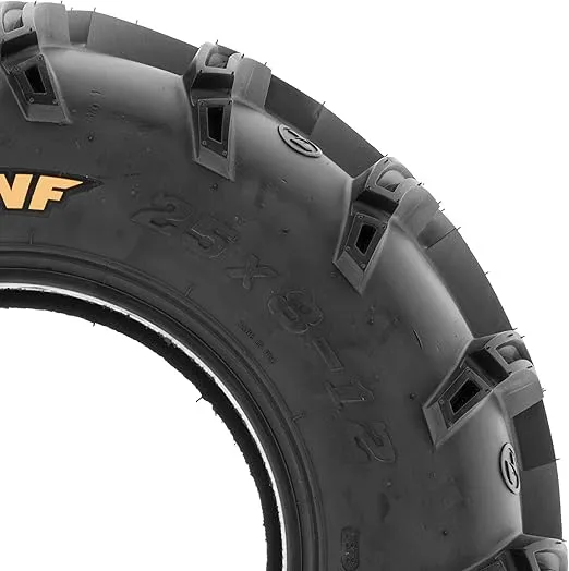 Pair of 2 SunF A050 AT 27x9-14 ATV UTV Deep Mud Terrain Tires, 6 PR, Tubeless