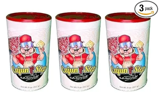 Cajun Two Step Seasoning by StaleKracker - 3 pck, Original Seasoning for Authentic Creole Louisiana Cuisine (24 oz.)