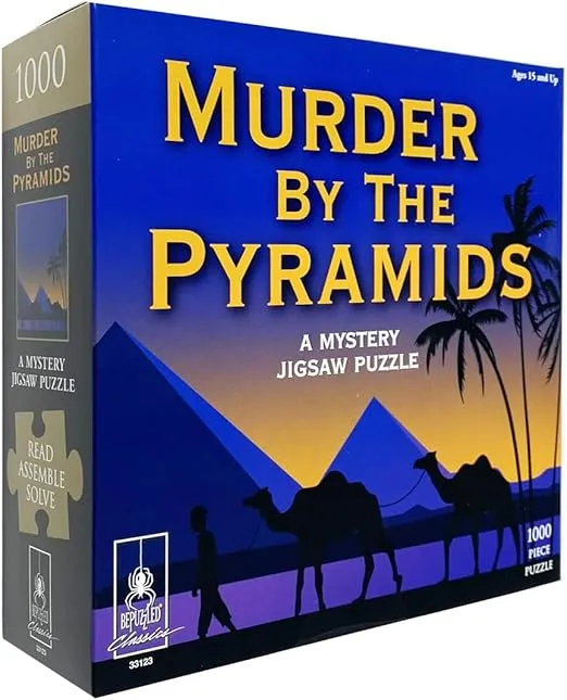 Murder Mystery Party | Classic Mystery Jigsaw Puzzle, Murder by The Pyramids, 1,000 Piece Jigsaw Puzzle
