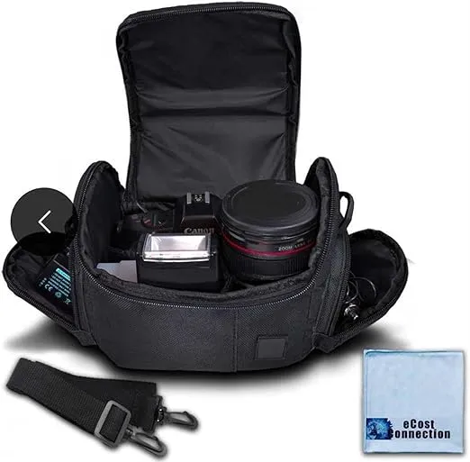 Medium Soft Padded Camera Equipment Bag/Case for Nikon, Canon, Sony, Pentax, Olympus Panasonic, Samsung & Many More