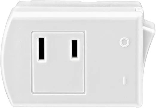 Leviton 1469-W Grounding Polarized Switch Tap, 125 V, 13 A, 1 Count (Pack of 1), White