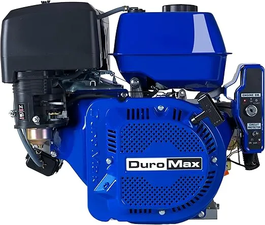 DuroMax XP16HPE 420cc Recoil/Electric Start Gas Powered 50 State Approved, Multi-Use Engine, XP16HPE, Blue