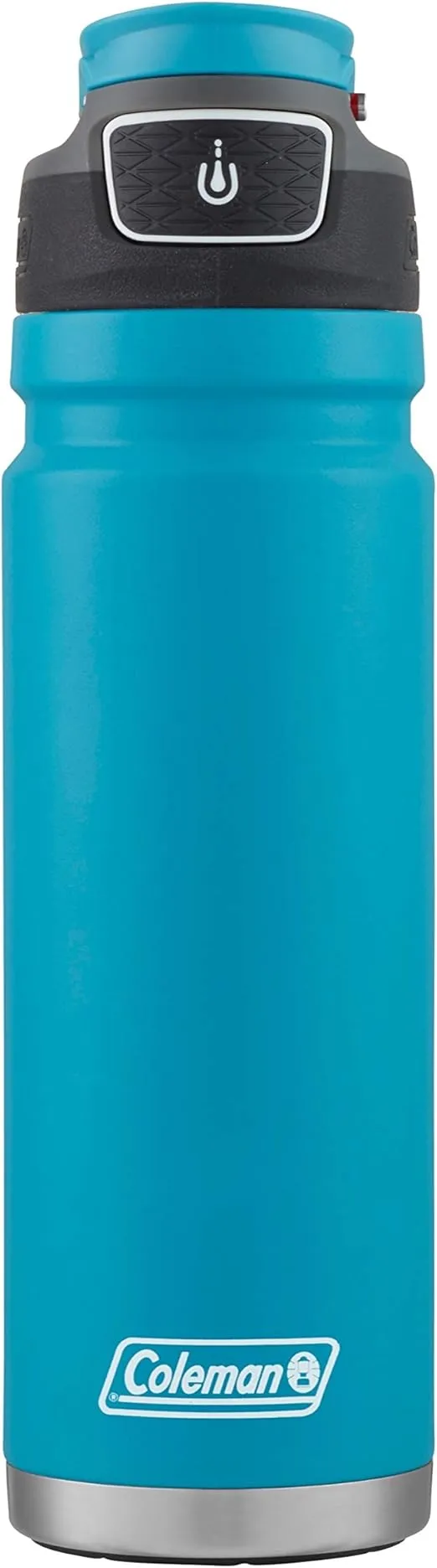 Coleman FreeFlow AUTOSEAL Stainless Steel Water Bottle, 24oz., Caribbean Sea