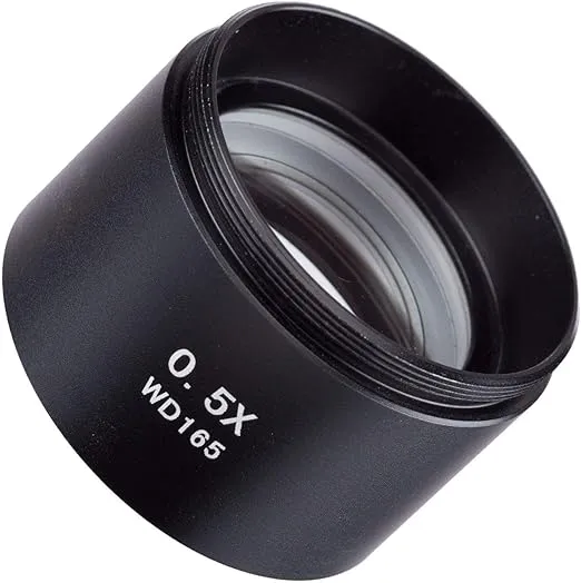 Vision Scientific VAF05 0.5X Barlow Lens for Stereo/Industrial Microscopes (48mm) (Suitable for VS-1F VS-2F VS-3F VS-5F VS-7F VS-8F VS-9F Series)