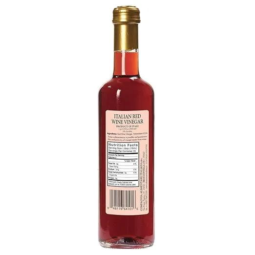 Mantova Italian Red Wine Vinegar, 16.9 Fl Oz (Pack of 2)