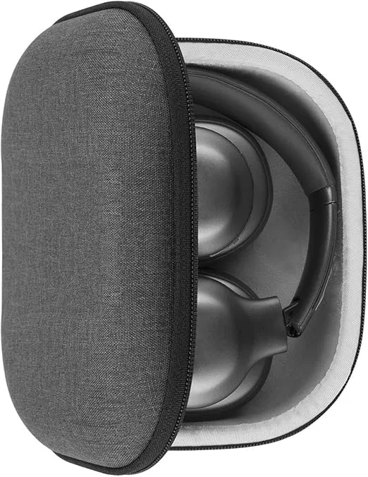 Geekria Shield Headphones Case Compatible with JBL Tune 750, Tour ONE, Live 770NC, 660NC, Tune 710BT, Everest 750NC Case, Replacement Hard Shell Travel Carrying Bag with Cable Storage (Dark Grey)