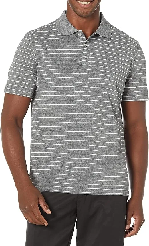 Amazon Essentials Men's Golf Polo Shirt, Short Sleeve, Dri Fit, Slim-Fit, Quick-Dry