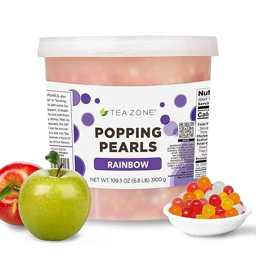 Tea Zone 6.8 lbs Rainbow Popping Pearls