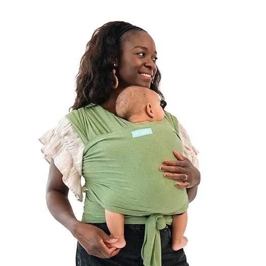 Moby Wrap Baby Carrier | Element | Baby Wrap Carrier for Newborns & Infants | #1 Baby Wrap | Baby Gift | Keeps Baby Safe & Secure | Adjustable for All Body Types | Perfect for Mom & Dad | Kiwi